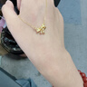 老廟黃金套鏈足金在逃公主可愛(ài)蝴蝶結項鏈送女友送老婆生日禮物 可代寫(xiě)賀卡#勿拍 曬單實(shí)拍圖