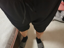 京東京造【速干抑菌】舒彈跑步運(yùn)動(dòng)短褲 吸濕排汗五分褲   黑色 XL  曬單實(shí)拍圖