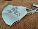 上海故事真絲防曬口罩100%桑蠶絲女國風(fēng)刺繡遮陽(yáng)面罩夏季防紫外線(xiàn) 竹-灰色 曬單實(shí)拍圖