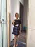 三麗鷗庫洛米裙子女童夏兒童三麗鷗小lolita洛麗塔jk裙子套裝純棉公主裙 黑色庫洛米T+電競少女裙+腰帶腰 140 建議身高135cm左右(140碼 曬單實(shí)拍圖