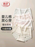 浪莎嬰兒棉內(nèi)褲女7A抗菌浮雕提花包臀大碼女士純棉短褲春秋 蝦粉色+檸檬黃+信風(fēng)藍(lán)+蘇柚粉 M 【建議80-120斤】 曬單實(shí)拍圖