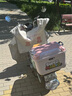 萬(wàn)仕龍電動(dòng)車(chē)后備箱通用大容量適用九號雅迪愛(ài)瑪電瓶踏板摩托車(chē)尾箱儲物 36L【玫粉色】+內襯+小狗貼紙 市面新款四位密碼鎖尾箱 曬單實(shí)拍圖