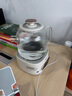 美的（Midea）花漾0膠水全玻璃全自動(dòng)養(yǎng)生壺 辦公室多功能煮茶壺 燒水壺恒溫電熱水壺煮茶器花茶壺1L YS10B101 曬單實(shí)拍圖