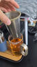 尚明高硼硅玻璃泡茶杯茶水分離鈦茶隔過濾家用辦公綠茶水杯男士送禮 鈦內(nèi)膽500ml 曬單實拍圖