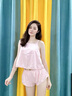 浪莎（LangSha）純欲性感睡衣女肚兜情趣內(nèi)衣女后媽包臀裙夫妻調(diào)情七夕約會(huì)戰(zhàn)袍 翡翠綠肚兜+短褲 L (80-110) 曬單實(shí)拍圖