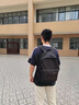 回力高顏值雙肩包男潮休閑大容量旅行電腦背包高中初中大學(xué)生輕便書包 黑色【帶沖天鴨掛件】 曬單實(shí)拍圖