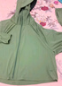 蕉下（beneunder）防曬衣女春夏UPF50+冰絲經(jīng)典披肩款A(yù)L11824湖茶綠L 曬單實(shí)拍圖