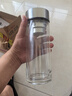富光玻璃杯雙層帶茶隔大容量水杯 高檔商務泡茶杯 高硼硅杯子500ml 曬單實拍圖