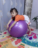 SPXINE兒童感統(tǒng)訓(xùn)練大龍球嬰兒瑜伽球幼兒園專用器材加厚防爆寶寶平衡球 【環(huán)保無味】紫色（加厚防爆） 75cm 曬單實(shí)拍圖