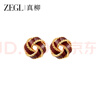 ZEGL紅運(yùn)同心結(jié)耳環(huán)925銀針耳飾耳墜氣質(zhì)七夕情人節(jié)禮物送女友 曬單實(shí)拍圖