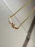 翡拉拉（fellala）「化蝶」系列星月微笑項鏈浪漫蝴蝶鎖骨鏈項輕奢頸鏈節日生日禮物 商場(chǎng)同款 曬單實(shí)拍圖
