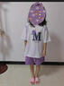 G.duck女童套裝夏款2025新款兒童洋氣時(shí)髦短袖運動(dòng)童裝大童夏季運動(dòng)夏裝 紫色套裝 120 cm 曬單實(shí)拍圖