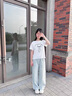 艾卡諾 I.KARNOW女童夏裝2025新款套裝兒童夏季洋氣時(shí)髦短袖中大童夏天超好看穿搭 13181藍(lán)+19060白色【牛仔褲套裝】 150 曬單實(shí)拍圖