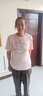 蘇檸檸夏季冰絲短袖女2025新款韓版氣質(zhì)百搭寬松燙金印花上衣T恤女裝 HAPPY粉紅色 XL 建議115-130斤 曬單實拍圖