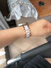 KZD品牌原裝適用華為手表表帶GT5新款gt6樹(shù)脂watch5金屬watch4運動(dòng)gt5pro女士gt6pro高級感夏天腕 優(yōu)雅玫金間閃白（送隨機表殼 適用華為GT5/GT6【41mm表盤(pán)】 曬單實(shí)拍圖