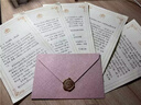 聰派信紙信封套裝情書送女友生日賀卡手寫信紙表白高級感精美情侶香水樹紋信封 6信封+12信紙+6火漆貼 曬單實(shí)拍圖