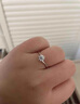 燮樂IGI證書PT950鉑金培育鉆石戒指人工人造鉆飾訂結婚情人節(jié)送女朋友 50分培育鉆石(D/VS1/3EX/N) 11號 曬單實拍圖