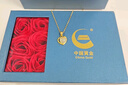 中國黃金CHINA GOLD愛心黃金項(xiàng)鏈足金和田玉吊墜七夕情人節(jié)禮物送女友老婆生日實(shí)用 京速達(dá)-足金玉見你吊墜贈(zèng)S925鏈 曬單實(shí)拍圖