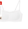 ubras新品舒服蕾無尺碼低領(lǐng)布丁杯背勾性感蕾絲防竄文胸女士內(nèi)衣白色 曬單實(shí)拍圖