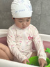 回力兒童泳衣女童連體小中大童嬰幼兒防曬游泳三件套35152粉色L 曬單實拍圖
