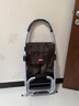 homesensehomesense購物車 鋁合金便攜買菜手拉車折疊拉桿大號購物小推拉車 A60咖啡色 A60 大號 曬單實拍圖