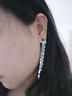 白嵐耳釘女輕奢小眾設(shè)計(jì)感925銀流蘇耳環(huán)百搭設(shè)計(jì)耳飾首飾生日 方片流蘇耳釘 曬單實(shí)拍圖