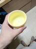 容山堂炫彩汝窯茶杯主人杯單杯建盞女粉陶瓷品茗杯大汝瓷功夫茶具 鵝黃汝窯品茗杯-馨香杯 曬單實(shí)拍圖
