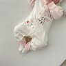 咕樂呀嘟嬰兒連體衣純棉春秋款寶寶卡通四季衣服新生0-6個月子服嬰兒衣服 蝴蝶桃花-春秋款 80cm 【建議寶體重15-19斤】 80碼 曬單實拍圖