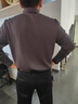 JASONWOOD高端品牌男裝短袖襯衫男2025夏季翻領(lǐng)商務(wù)休閑無痕男士襯衣上衣 高檔灰色長 袖【現(xiàn)貨速達(dá)】 XL /175【140-155斤】 曬單實(shí)拍圖