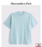 Abercrombie & Fitch美式復古舒適經(jīng)典LOGO重磅圓領(lǐng)短袖T恤25夏季男裝123-5017 藍綠色 L (180/108A) 曬單實(shí)拍圖