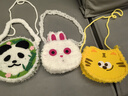 迪漫奇手工毛線畫刺繡兒童卡通包包戳戳樂材料包制作過家家玩具生日禮物 曬單實(shí)拍圖