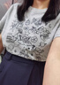 CHIC VEN 2025夏季新款韓系圓領(lǐng)短袖印花T恤涼感正肩顯瘦上衣女chicven 白色 M （50-60公斤） 曬單實(shí)拍圖