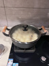 鐵仕達(dá)（Telssida）木柄雙耳加厚鑄鐵鍋烙餅鍋老式生鐵鍋無涂層平底鍋不粘煎鍋餅鐺 曬單實拍圖