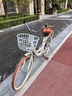 飛鴿（FLYING PIGEON）自行車成人通勤車自行車學(xué)生單車成人自行車通勤自行車女士自行車 高配奶油米|6速|(zhì)輻條輪+禮包 24寸適合150-170cm 曬單實拍圖