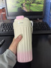 Vanow Kids保溫咖啡杯男女士高顏值隨行陶瓷內(nèi)膽吸管水杯學(xué)生高檔水杯子 曬單實拍圖