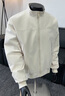 Shelley Jones美式cleanfit廓形短款外套男款春秋季高級感戶(hù)外立領(lǐng)飛行教練夾克 象牙白 XL [推薦120-140斤] 曬單實(shí)拍圖