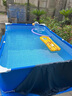 露若大型成人支架游泳池超大號家用充氣游泳池戶(hù)外移動(dòng)泳池兒童戲水池 加厚款2.2m*1.5m*0.6m+禮包 曬單實(shí)拍圖