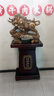 隆長(cháng)安牛擺件大型落地辦公室公司開(kāi)業(yè)喬遷大廳高端大氣裝飾工藝高檔禮物 B款牛 鐵木色 高1.49米 曬單實(shí)拍圖