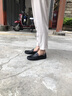 公羊（BECK）一腳蹬男鞋夏季新款薄款輕便休閑皮鞋男真皮軟底透氣潮流豆豆鞋男 黑色【皮鞋碼】 41 曬單實(shí)拍圖