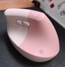 羅技（Logitech）Lift人體工學(xué)鼠標(biāo) 垂直鼠標(biāo) 小手鼠標(biāo) 無線藍(lán)牙鼠標(biāo) 3臺(tái)設(shè)備秒切換 帶Logi Bolt接收器 粉色 曬單實(shí)拍圖