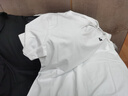 杰克·瓊斯（JACK&JONES）25年男裝T恤男夏季T恤舒適男士短袖涼感多色上衣純色水洗不易走形 A06白色 S 170 曬單實拍圖