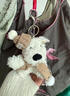 赟婭可愛(ài)西高地毛絨掛件卡通小狗公仔玩偶鑰匙扣掛飾車(chē)載送女朋友 卡其色線(xiàn)帽圍巾小狗狗11cm 女孩驚喜生日禮物 曬單實(shí)拍圖