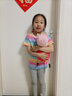 小豬彼特女童短袖t恤2025夏季新款潮T兒童韓版寬松條紋上衣中大童夏裝 3505彩虹條 140 cm 曬單實(shí)拍圖