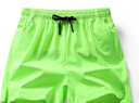 【速干透氣】運動(dòng)速干透氣冰絲三分短褲寬松訓練跑步沙灘褲頭 熒光綠 4XL 曬單實(shí)拍圖