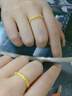 老鳳祥黃金戒指女新款足金玫瑰花指環(huán)純金手飾中秋生日情人節禮物送女友 足金戒指10#*約0.6g+品牌禮盒 曬單實(shí)拍圖