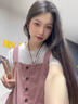 蕓蕁裙子女夏季2025新款蕓蕁多巴胺穿搭夏季韓系背帶裙女學(xué)院風(fēng)新款條 粉色[套裝][短袖+背帶裙]高品質(zhì) L 建議113-128斤左右 曬單實(shí)拍圖