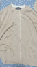 MO&Co.針織開(kāi)衫含醋酸羊絨天絲MC刺繡拼接撞色邊圓領(lǐng)合身摩安珂 駝杏色 M 165 曬單實(shí)拍圖