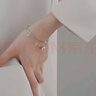 胖東來(lái)品質(zhì)PT950鉑金小蠻腰手鏈雙層女生夏感白l金手鐲送閨蜜女友 雙層弧形小蠻腰手錬 曬單實(shí)拍圖
