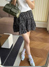 貞喜氣 碎花短裙黑色女夏季2025新款a字顯瘦半身裙學(xué)院風(fēng)小個(gè)子蛋糕裙 M 黑色碎花【96~110斤】 曬單實(shí)拍圖