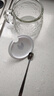 高顏值小熊玻璃水杯咖啡奶茶杯帶蓋家用喝水杯子耐高溫辦公室茶杯 錘紋杯+銀小熊蓋+勺子 曬單實(shí)拍圖